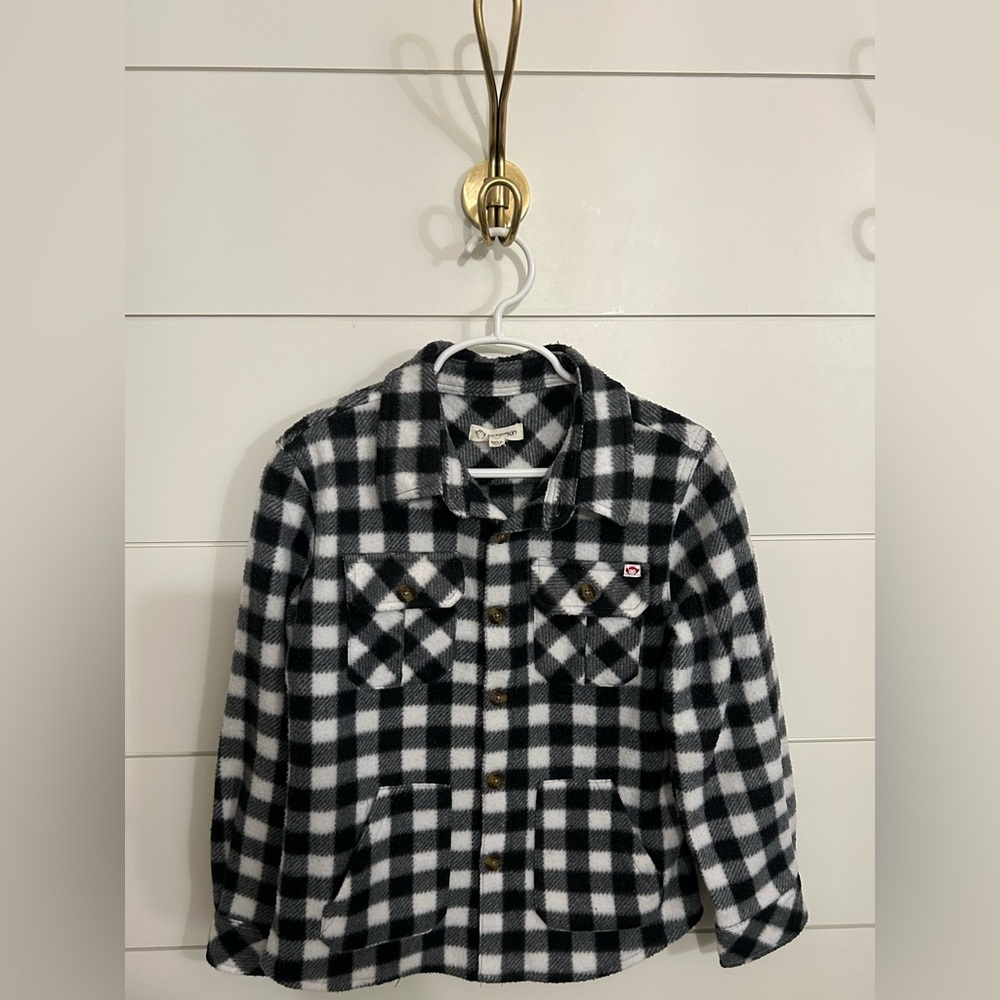 BOYS APPAMAN SNOW FLEECE SHIRT EUC